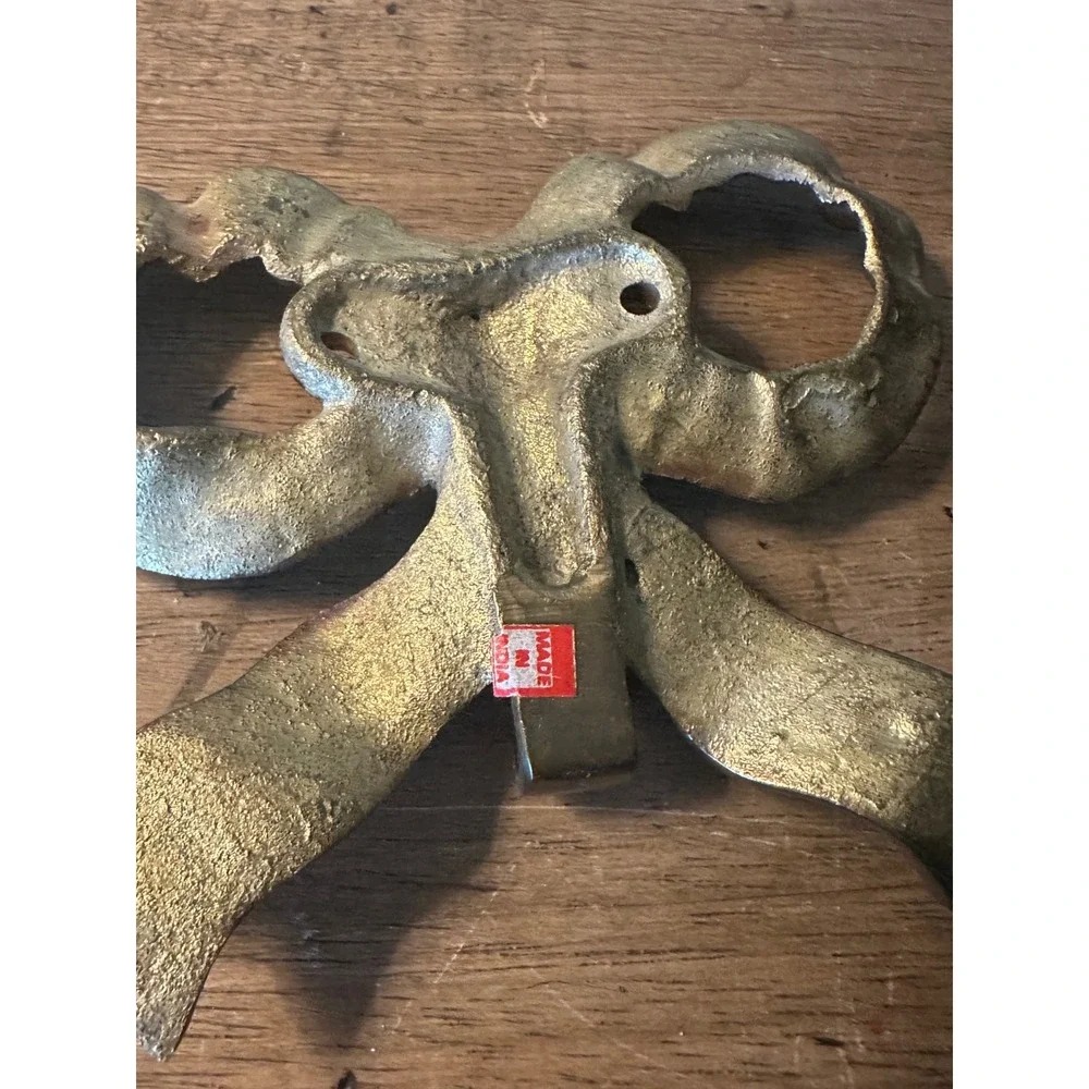 Vintage Brass Bow hook